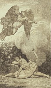 Illustrasjon til Ewalds "Adam og Eva". I av J.F. Clemens