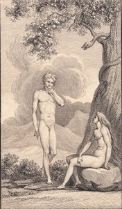 Illustrasjon for Johannes Ewald "Adam og Eva". IV