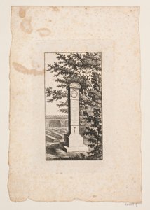 Minnestøtte for forfatteren Hans Vilhelm Riber av J.F. Clemens