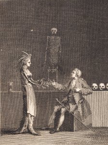 Niels Klim i anatomikammeret av J.F. Clemens