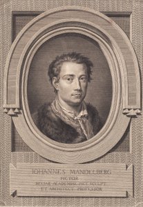 Portrett av maleren Johan Mandelberg av J.F. Clemens