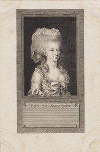 Portrett av prinsesse Louisa Augusta av J.F. Clemens