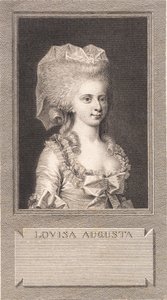 Portrett av prinsesse Louise Augusta av J.F. Clemens