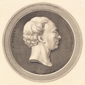 Relieffmedaljong med portrett av Bonnet av J.F. Clemens