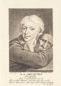 Skuespilleren Adam Gottlob Gielstrup (1753-1830) av J.F. Clemens
