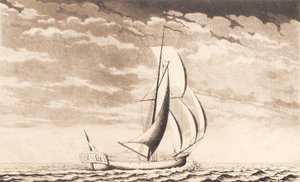 Suite av skip. Kongejakt av J.F. Clemens