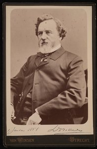 Portrett av Franciscus Cornelius Donders 1818-1889, 1. juli 1884. av JJA Van Winsen