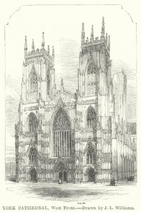 York katedral, vestfronten (gravering)