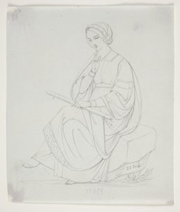 Studie for "The Three Norns" av J.L. Lund