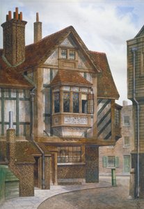Hus i Bishopsgate, City of London, 1860. av JL Stewart
