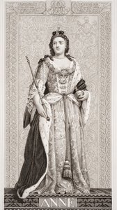 Dronning Anne (1665-1714) fra "Illustrasjoner av engelsk og skotsk historie" bind II