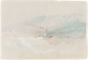 En pakkebåt utenfor Dover, ca. 1836. av Joseph Mallord William Turner
