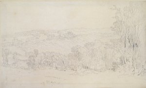Fjernsyn over Lowther Castle Park Scene, 1809 av Joseph Mallord William Turner