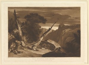 Fra Spensers Fairy Queen Liber Studiorum, del VII, plate 36, juni 1811. av Joseph Mallord William Turner