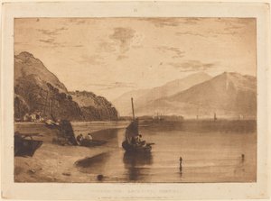 Inverary Pier, utgitt 1811. av Joseph Mallord William Turner