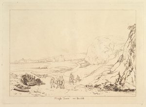 Martello Towers nær Bexhill, Sussex Book of Studies, del VII, plate 34, 1811. av Joseph Mallord William Turner