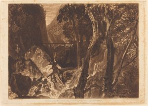 Mill nær Grand Chartreuse, utgitt 1816. av Joseph Mallord William Turner
