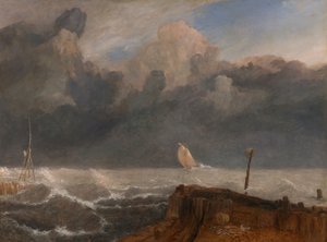 Port Ruysdael, mellom 1826 og 1827. av Joseph Mallord William Turner