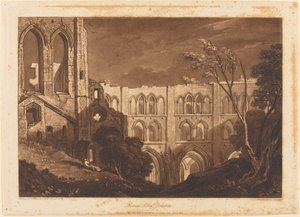 Rivaux Abbey, utgitt 1812. av Joseph Mallord William Turner