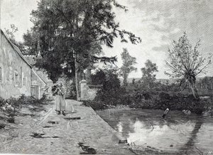 Etter regnet, fra Leisure Hour, 1888 av J.M. Barnsley