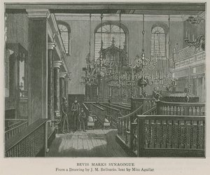 Bevis Marks synagoge av J.M. Belisario