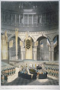 Seremonien for Lord Nelsons begravelse ved St Paul