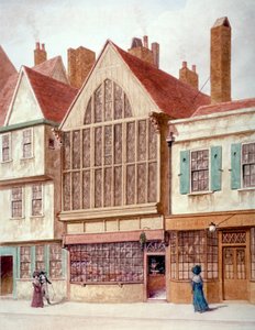 Utsikt over Trinity Hall, Aldersgate Street, City of London, 1780.