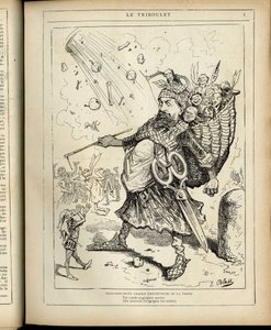 Illustrasjon av J. Blass' (1847-1892) i Le Triboulet av J. (1847 1892) Blass