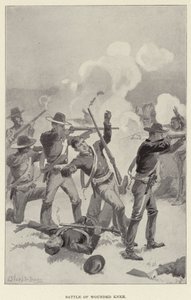 Slaget ved Wounded Knee (litho)