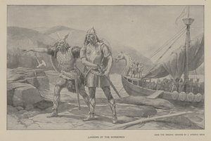 Landing av nordboerne (litho)