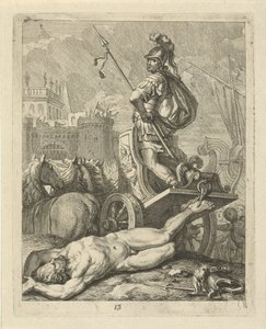 Akilles med Hectors lik bak vognen Scener fra livet til Achilles (serietittel) Vitam et mortem achilli (serietittel)