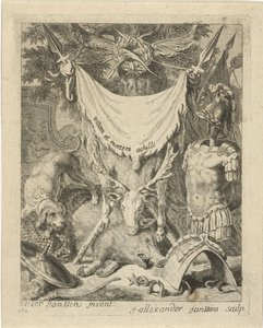 Titteltrykk for en serie med scener fra Achilles liv Scener fra livet til Achilles (serietittel) Vitam et mortem achilli (serietittel på objekt)