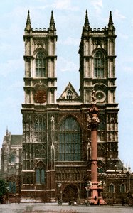 Westminster Abbey, London, tidlig på 1900-tallet.