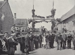 Corby Pole Fair, Chairing and Poleing Visitors av J. Benjamin Stone