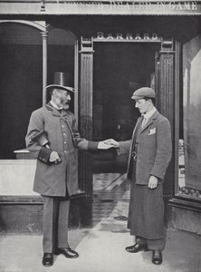 Hocktide på Hungerford, Crier samler inn Pennies av J. Benjamin Stone