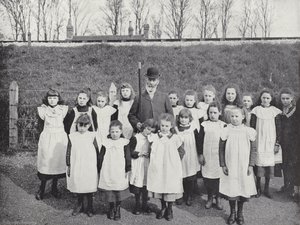 Hocktide på Hungerford, krever ferie for skolebarn av J. Benjamin Stone