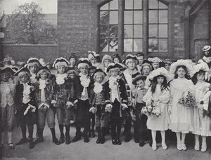 Knutsford May Day Festival, barna av J. Benjamin Stone