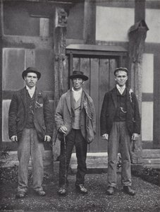Stratford-on-Avon Mop, står for Hire av J. Benjamin Stone