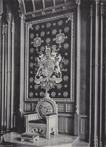 Det kongelige setet i Kings Robing-Room av J. Benjamin Stone
