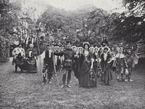 The Sherborne Pageant, Morris Dancers in the Greenwood av J. Benjamin Stone