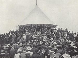 Tynwald Day, som forkynner lovene av J. Benjamin Stone