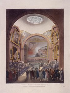 Guildhall Council Chamber, London, 1808