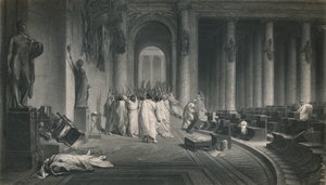 Cæsars død. Julius Cæsar, ca 1870