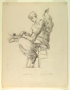 The Morse Code, Study for "Electricity as Applied to Commerce," Manufactures and Liberal Arts Building, World's Columbian Exposition, Chicago, IL