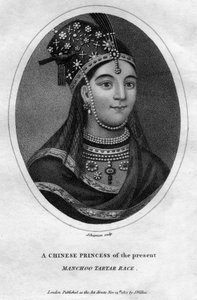 En kinesisk prinsesse av Manchoo Tartar Race, 1801.