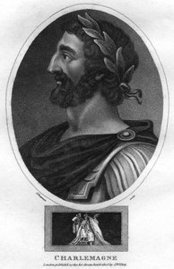 Charlemagne, eller Charles the Great, kongen av frankerne og den hellige romerske keiseren, 1805.