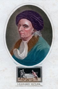 Leonhard Euler , sveitsisk matematiker og fysiker fra 1700-tallet, 1804.