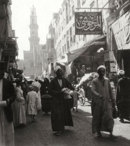 Basaren i El Ghoria, Kairo, Egypt, 1900-tallet