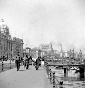 The Bund, Shanghai, Kina, tidlig på 1900-tallet.