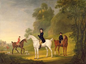 Lord Bulkeley og hans Harriers, hans jeger John Wells og Whipper-In R. Jennings, 1773